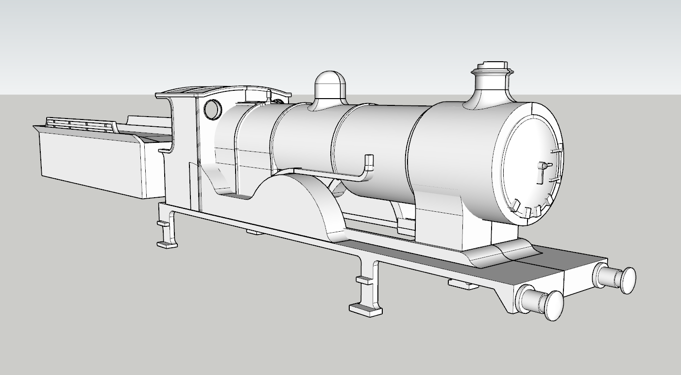 (image for) LSWR Drummond L12 Class - w/ 6w Tender